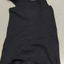 YIOIOIO Women Workout Romper Yoga Ribbed Square Neck One Piece Seamless Tank Top Jumpsuit (Small, 01black)