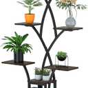 8-Tier Plant Stand Indoor with Grow Light, MDF Plant Shelf Indoor for Multiple Plants Space Saving, 59” Tall Metal Plant Rack for Corner, Living Room, Patio, Garden.