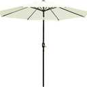 Sunnyglade 9' Patio Umbrella Outdoor Table Umbrella with 8 Sturdy Ribs (Beige)