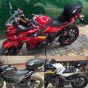 Motorcycle Tail Bag,Seat Bag,Dual Use Waterproof Helmet Bag for Motorbike - with One Extra Motorcycle Cargo Net