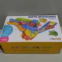 Toddler Toys Gifts for 1 2 Year Old Kids, Educational Dinosaur Slide Toy with 4 Cars for 12-18 Months Baby, First Birthday Chirstmas Gifts for Aged 1-3 Year Old, Push Car Track Toy for Boys Girls