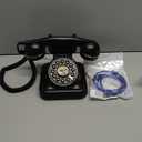 Sangyn Bluetooth Retro Phone with Speakerphone, Bluetooth Landline Telephone, Bluetooth Home Phone with USB Rechargeable Power, Hands-Free Calling & Music Playback, Black