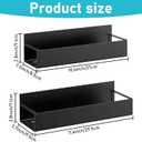 2 Pcs Magnetic Spray Can Holder, Magnet Toolbox Holder, Wall Mounted Spray Bottle Rack, Mechanic Paint Can Organizer, Tool Box Storage Rack for Garage Home Workspace (Black)