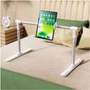 Lazy tablet holder, no need to install lazy mobile phone holder at the bedside, retractable lifting mobile phone tablet holder, suitable for 4.7-12.9in mobile phones and tablets, for beds, sofas