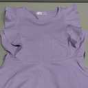 Arshiner Lilac Dress for Girls Butterfly Sleeves A-line for Easter Party Seaside Beach Birthday Sundress Size 12