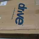 Drive Medical Two-Button Folding Walker with Wheels, Height Adjustable