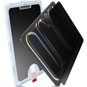 MOBDIK Privacy Screen Protector Compatible with iPad Pro 13 Inch M5 2025 / M4 2024, Anti Spy, 9H Tempered Glass, EZ Kit 1 Pack