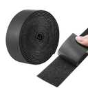 VEVOR 15 ft x 2 in Hook Loop Tape and 16.4 ft x 0.94 in Double-Side Strips, Nylon Self Adhesive Heavy Duty Strips Roll, Sticky Back Fastener Rolls for Home Office School and Crafting, Black + Red