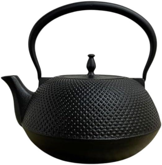Japanese Cast Iron Tea Kettle 1.5L Nambu Tetsubin with Arare Pattern, 1.6 Quarts