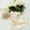 1 Inch Ivory Double Face Satin Ribbon, 25 Yards Luxurious Soft Satin Ribbon for Elegant Gift Wrapping, Wedding Decor, Bow Making and DIY Crafts