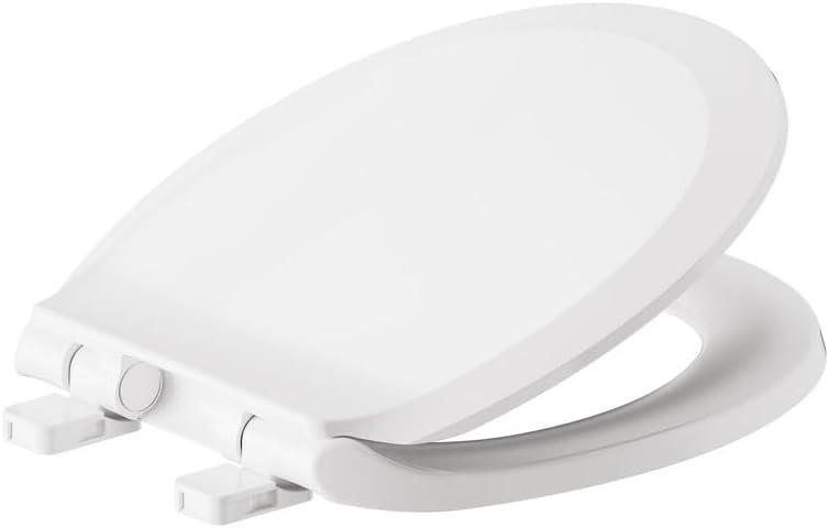 American Standard 5503B00B.020 Transitional Slow-Close Round Front Toilet Seat, White, 16.63"L x 14.19"W