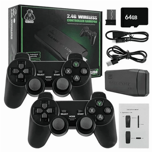 2025 Wireless Retro Emulator Stick - 20,000+ Classics, 4K TV Output, Dual Controllers - Perfect Christmas Gift (64G)