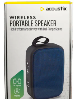 Acoustix Wireless Mini Speaker - Blue