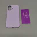 ORNARTO Compatible with iPhone 16 Case 6.1", Slim Liquid Silicone 3 Layers Full Covered Soft Gel Rubber Shockproof Phone Case, Protective Cover with Anti-Scratch Microfiber Lining-Pastel Lilac