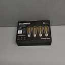 Dusk to Dawn Light Bulbs, 6W Equivalent 60W, Cool White 5000K, E26 Base, Light Sensing, ST58 Vintage Style, 600LM, Outdoor Edison Bulbs, Automatic Light Bulbs for Porch Patio Garage, 3 Pack