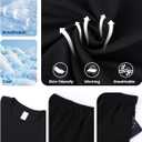 Yimoon Men's 2 Piece Outfits Oversized Short Sleeve T Shirt & Shorts Set Summer Casual Tracksuit (Black, L)