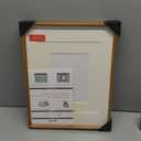 Natural Wood Photo Frames Inspired Tabletop Picture Frame with Mat, Vertical or Horizontal Display (Teak, 11x14 matted to 5x7/8x10)