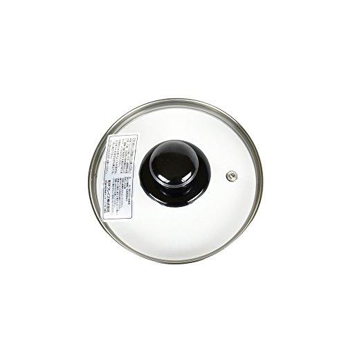 Wahei Freiz PR-8568 Glass Lid Frying Pan, Precious 7 inches (18 cm), Full Physical Strengthening, Steam Mouth Included