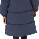 Amazon Essentials Women's Oversized Long Hooded Insulated Puffer Jacket (Available in Plus Size), Navy, X-Small