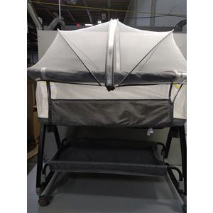 Baby Bassinet Bedside Sleeper for Baby, 6 Height Adjustment Bedside Bassinet for Newborn, Sturdy Bassinets Co-Sleeper with Wheels and Soft Mattress