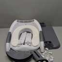 Potty Training Seat with Step Stool Ladder, SKYROKU Potty Training Toilet for Kids Boys Girls Toddlers - Comfortable Safe Potty Seat with Anti-Slip Pads Ladder Grey