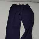 Willit Women's Golf Travel Pants Lounge Sweatpants 7/8 Athletic Pants Quick Dry On The Fly Pants (Navy Blue) S 