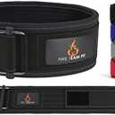 Fire Team Fit 4 Inch Weight Lifting Belt for Men and Women, Back Support for Powerlifting, Squats, Deadlifts, Onlyming Weightlifting & Cross Training Workout Pack of 4