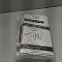 NORZEE 12-Pack White Disposable Plastic Tablecloths, 84" Plastic Table Cloth, Round Table Cover Rose Gold CONFETY