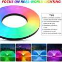 Pond Fountain Aerator,Pond Aerator,with Dynamic LED RGB Lighting Adjustable Modes, Digital Timer | 1 HP 15,000 GPH, 750W 110V, 100FT Cord - for Large Ponds, Lakes & Outdoor Water Features