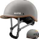OutdoorMaster Bike Helmet for Adults,Adjustable Cycling Helmet with Light for Men & Women - Safety Certified for Bicycle Skateboard Road Bike Skating Roller Commuting Helmet (Medium, Matte Grey)