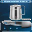 WAGENSTEIGER Stainless Steel Classic Tea Kettle 2.1 Quarts / 2 Liters, Multi-purpose Cooking Pot, Mini Milk Pan, Butter Warmer, On-the-go Saucepan, Ramen Pot, Stovetop Metal Tea/Coffee Pot (606)