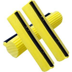 Sponge Roller Mop Head Refills, Pack of 3 Absorbent Sponge Pads Replacement, 38cm(15")-Yellow