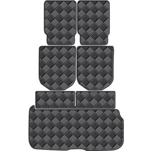Cargo Mat for Mercedes-Benz GLS-Class 2020-2024 6 Seats Trunk Mat & 2ND+3RD Row Rear Backrest Mat, All Weather Rear Cargo Liner Back Seat Cover Protector, GLS-104, 