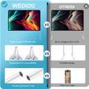 Portable Projector Screen Outdoor Movie: Foldable Rear 4K Projection Screens Stand for Camping Travel Backyard Video 100 inch