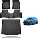 KELCSEECS Floor Mats & Cargo Liner Custom for Volkswagen Taos AWD 2026 2025 2024 2023 2022 Car Mats Automotive Cargo Mat Floor Liners Trunk Mat VW Taos All Weather Floor Mats Trunk Liner