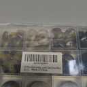 110-Piece Resin Sewing Buttons Set, 4-Hole Round Buttons, 15mm/20mm/25mm, 5 Colors for Blazers and Coats Brown/Black 3Pcs