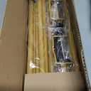 Over The Table Rod Stand with Clamps Adjustable 31"-110'' Length 31"-64" Height Gold Table Balloon Arch Stand with Storage Bag, Metal Decorating Rod Hanging