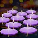 24 Floating Candles,2 Inch Lasting Unscented Floating, Cute and Elegant Burning for Birthday, Wedding, Holiday, Party Decoration