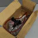 Mini Bike Hydraulic Brake Kit with Rear Brake Caliper Mounting Bracket Replacement for Monster Mega Moto 80cc 105cc MMB80 Minibike GMB100 Coleman RB100 RT100 Parts 180mm Disc Brake Rotor