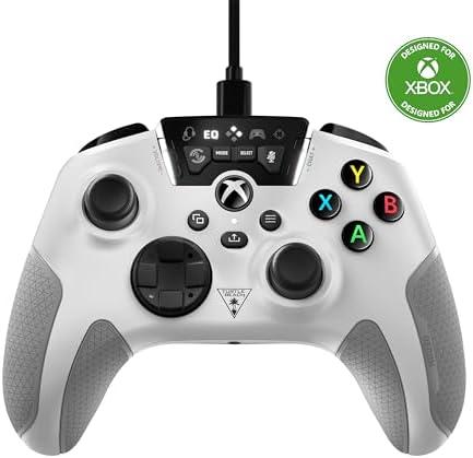 Turtle Beach Recon Controller Wired Game Controller Officially Licensed for Xbox Series X, Xbox Series S, Xbox One & Windows - Audio Enhancements, Remappable Buttons, Superhuman Hearing – White