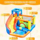 Doctor Dolphin Inflatable Water Slide Bounce House, Inflatable Bounce House for Big Kids, Water Slide for Kids Backyard, Inflatable Water Park Bouncy House with Blower for Outdoor Party, X-Large