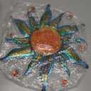 Solar Sun Wall Art - 18" Smiling Sun Face with LED Lights, 17.8"L x 1.4"W