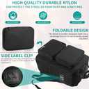 AKOZLIN Foldable Stroller Travel Bag Backpack 14.2"X8.7"X20.5" Compatible with GB Pockit+ All City/GB Pockit Air All Terrain/Gb Pockit Stroller Upgrade Version, Black (Bag Only)