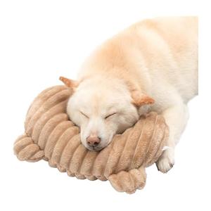 Jiupety Dog Calming Pillow, Soft and NeckFriendly, Washable Pet Neck Pillows for Small Medium Large Dogs and Cats, 14" x 9", Coffee