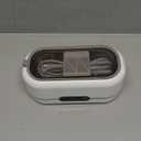 Ultrasonic Jewelry Cleaner, 48KHz Ultrasonic Cleaner Machine for Jewelry, Eyeglasses, Rings, Watch Strap, Dentures-Dual Cleaning Modes, 304 Stainless Steel Tank (White)