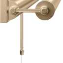 Kichler Kenton 30 Inch 3 Light Luxe Industrial Picture Light, in Champagne Bronze with Adjustable Shade, Wall Mount Horizontally, (30" W x 2.75" H), 52816CPZ