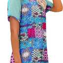 Magritta Women Mesh Sleeves Casual T-Shirts Summer Fashion See Through Blouses Tee (XL)