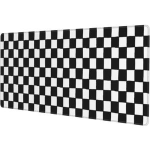 Black and White Checkered Gaming Mouse Pad, Large Mouse Pad for Desk Mat XXL XL Mousepad, Big Keyboard Pad Office Desk Accessories Decor Black and White Checkered Gaming Mouse Pad, Large Mouse Pad for Desk Mat XXL XL Mousepad, Big Keyboard Pad Office Desk Accessories Decor