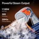 HiLIFE Upgraded Steamer for Clothes, Handheld & Portable, 1100W Powerful Steam, 300ml Big Capacity & No Leak Design, 30S Fast Heat-up, Quick Wrinkle Remover, Compact Size for Travel, ONLY 120V