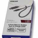 6 Foot Silicone Rubber Sync